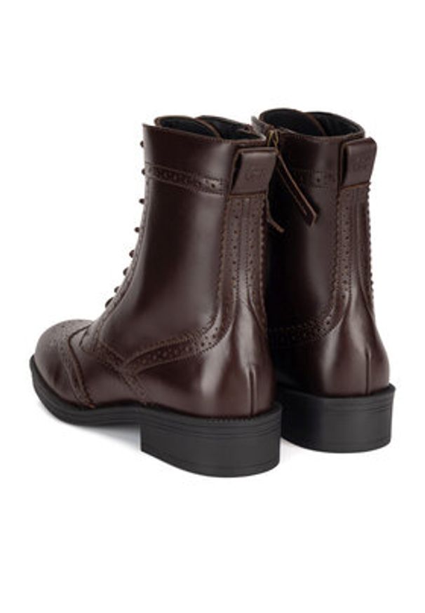 Gino Rossi - GINO ROSSI Trzewiki PIA-116099 Brązowy. Kolor: brązowy. Materiał: skóra