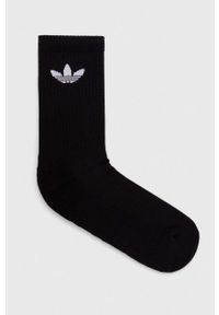 adidas Originals skarpetki 6-pack kolor czarny. Kolor: czarny. Materiał: poliester, poliamid #1