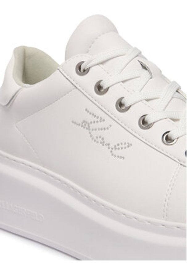 Karl Lagerfeld - KARL LAGERFELD Sneakersy Anakapri KL63518A Biały. Kolor: biały. Materiał: skóra