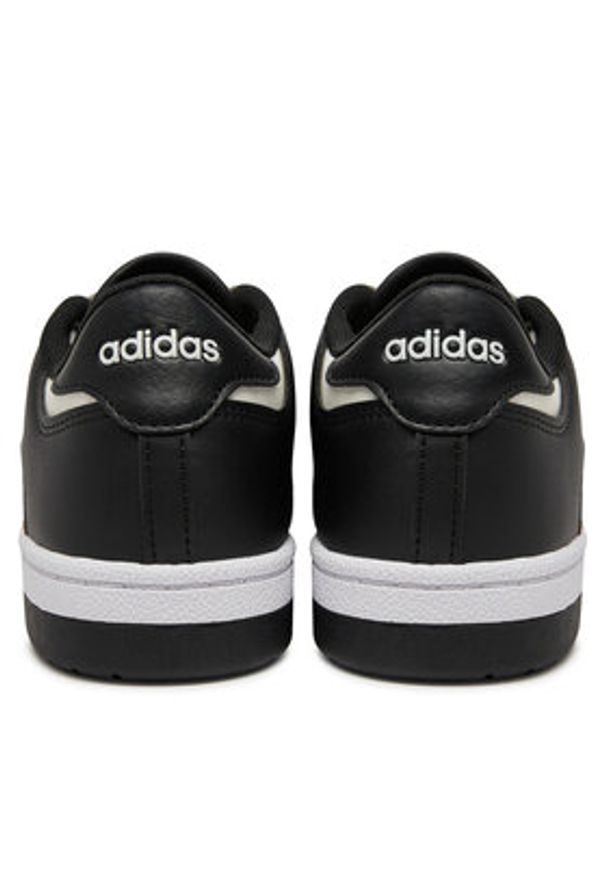 Adidas - adidas Sneakersy Rapid Court Low JR0166 Czarny. Kolor: czarny. Materiał: skóra