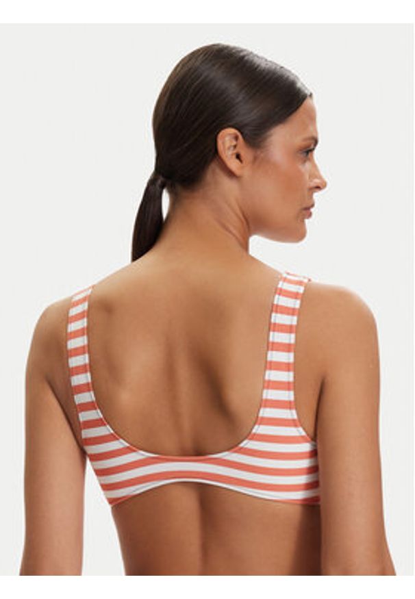 Calvin Klein Swimwear Góra od bikini LV00Q61100 Pomarańczowy. Kolor: pomarańczowy. Materiał: syntetyk