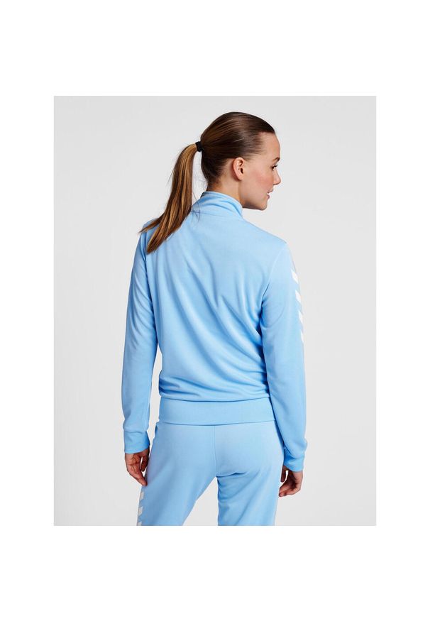 Damska bluza dresowa zapinana na zamek Hummel Legacy. Kolor: niebieski. Materiał: dresówka