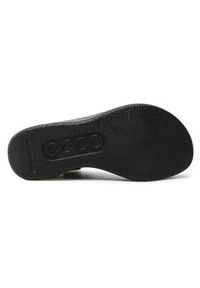 ecco - ECCO Sandały Flowt Wedge Lx W 27330351052 Czarny. Kolor: czarny. Materiał: skóra, nubuk #6