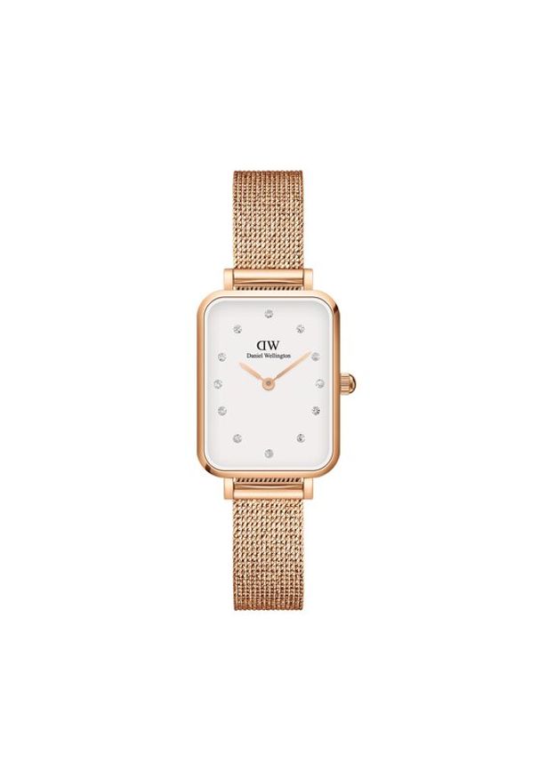 Daniel Wellington Zegarek Quadro DW00100527 Złoty. Kolor: złoty