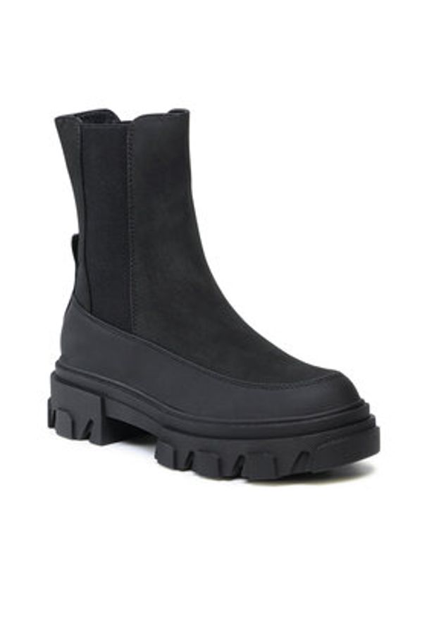ONLY Shoes Sztyblety Chunky Boots 15238956 Czarny. Kolor: czarny. Materiał: skóra