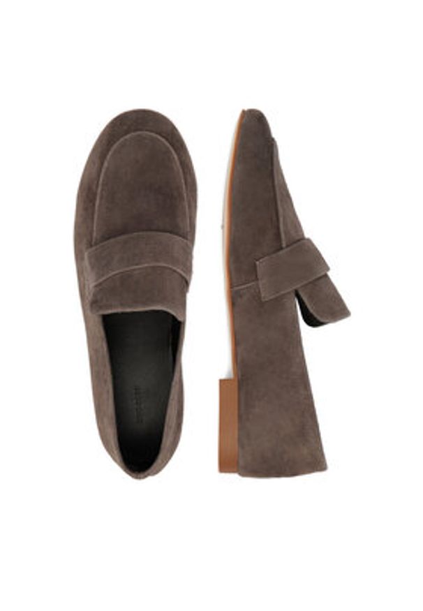 Gino Rossi - GINO ROSSI Lordsy CEO-V1105-55 Szary. Kolor: szary. Materiał: zamsz, skóra