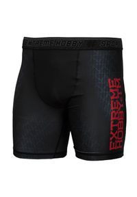 Spodenki Vale Tudo do MMA męskie EXTREME HOBBY BLACK ARMOUR. Kolor: czarny. Materiał: poliester, elastan