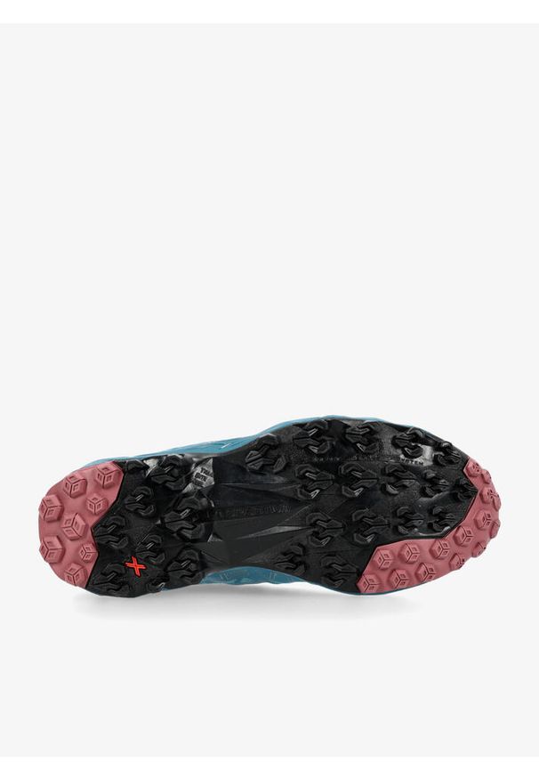 LA SPORTIVA - Buty trailowe damskie La Sportiva Akyra. Zapięcie: sznurówki. Kolor: różowy, niebieski, wielokolorowy. Materiał: syntetyk, materiał. Szerokość cholewki: normalna