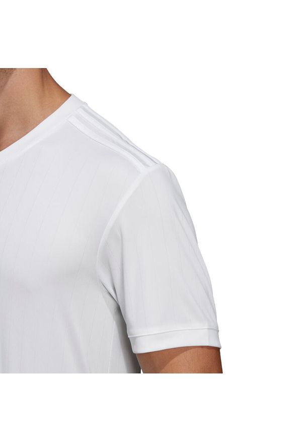 Adidas - Koszulka piłkarska dla dzieci adidas Tabela 18 Jersey junior. Kolor: biały. Materiał: jersey. Sport: piłka nożna