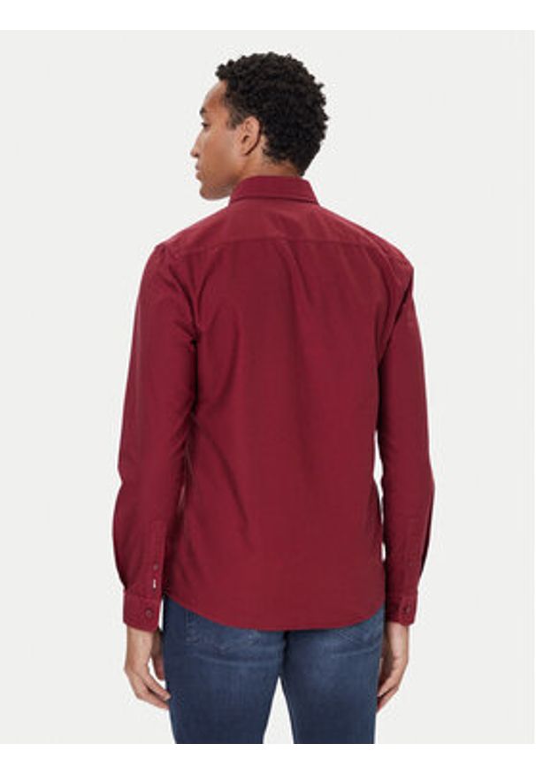 BOSS Koszula H-Roan 50544917 Czerwony Slim Fit. Kolor: czerwony. Materiał: bawełna