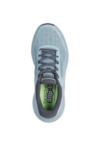 skechers - Adidasy Skechers Max Cushioning Glide-step - A, Kobiety. Kolor: szary. Materiał: materiał. Sport: fitness