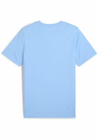 Puma - Męska koszulka Manchester City ftblNRGY PUMA Team Light Blue. Kolor: niebieski. Materiał: bawełna, guma. Wzór: nadruk