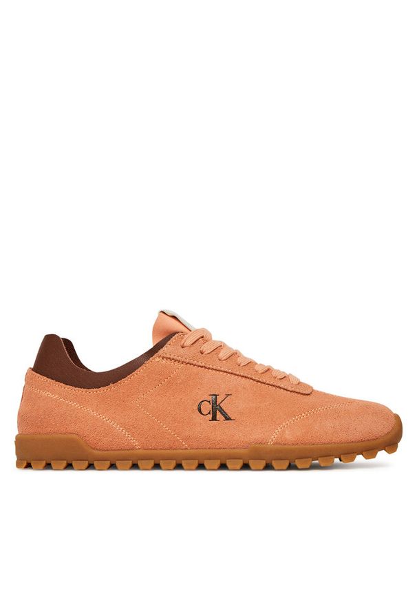 Sneakersy Calvin Klein Jeans. Kolor: pomarańczowy