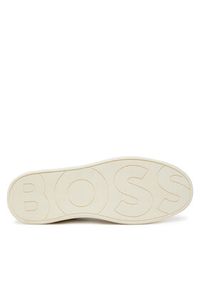 BOSS Sneakersy Clint 50543440 Beżowy. Kolor: beżowy. Materiał: skóra