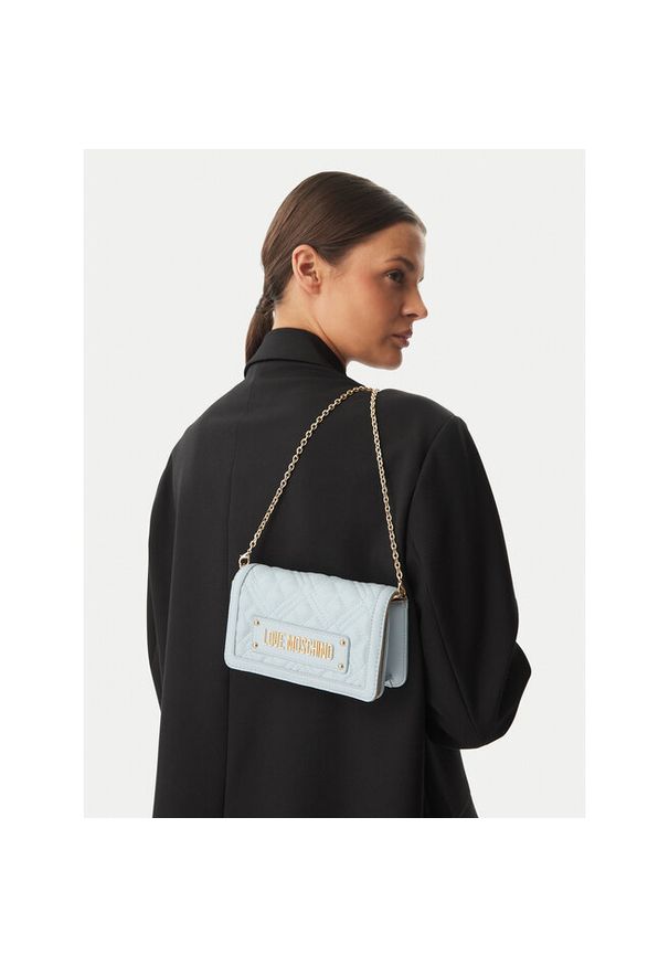 Love Moschino - Torebka LOVE MOSCHINO. Kolor: niebieski