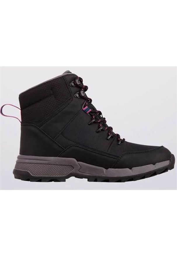 Buty do chodzenia dla dzieci Kappa 2432321122. Wysokość cholewki: za kostkę. Zapięcie: sznurówki. Kolor: czarny. Materiał: tkanina, materiał, syntetyk. Szerokość cholewki: normalna. Sport: turystyka piesza