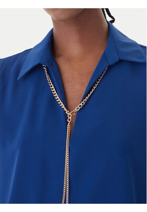 Rinascimento Bluzka CFC0127446003 Niebieski Regular Fit. Kolor: niebieski. Materiał: syntetyk