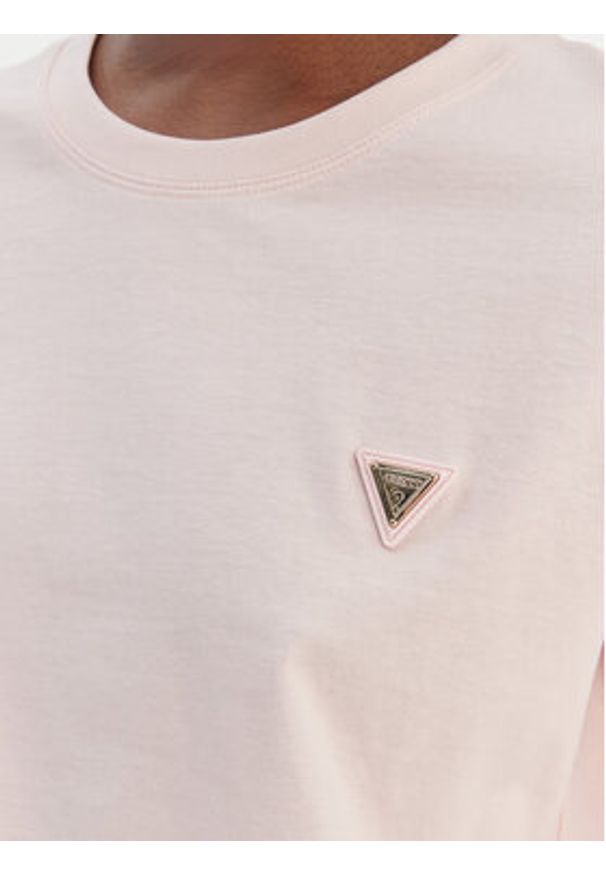 Guess T-Shirt V4BI21 I3Z14 Różowy Relaxed Fit. Kolor: różowy. Materiał: bawełna