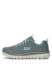 skechers - Skechers Sneakersy Twisted Fortune 12614/GYMN Szary. Kolor: szary. Materiał: materiał #5