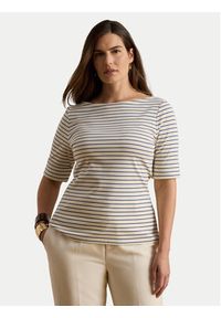 Lauren Ralph Lauren - LAUREN RALPH LAUREN Bluzka Judy 200P13919005 Kremowy Regular Fit. Kolor: kremowy. Materiał: bawełna #9