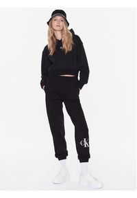 Calvin Klein Jeans Bluza J20J220438 Czarny Regular Fit. Kolor: czarny. Materiał: bawełna