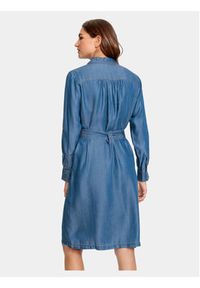 Olsen Sukienka koszulowa 13001739 Niebieski Regular Fit. Kolor: niebieski. Materiał: lyocell. Typ sukienki: koszulowe #2