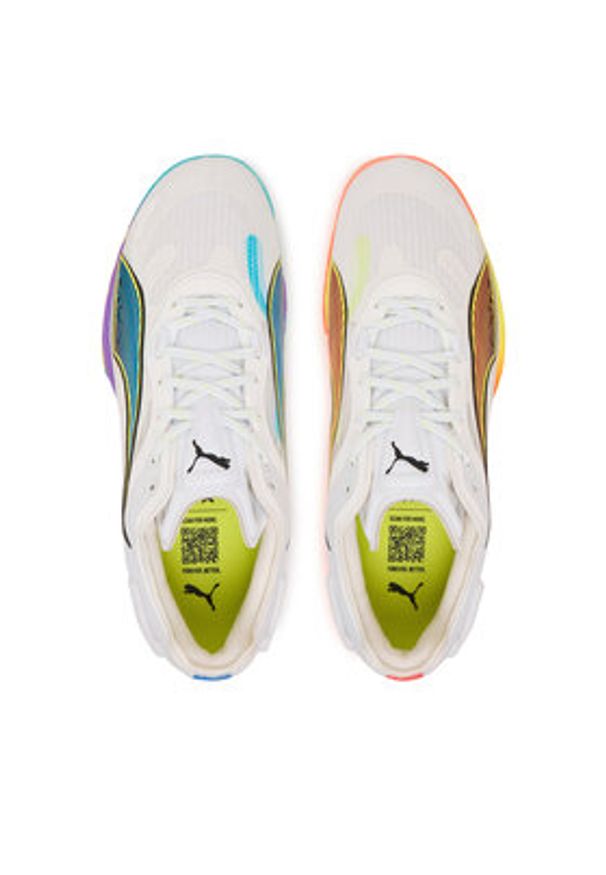 Puma Buty halowe Accelerate NITRO™ SQD 4 Game On 108886 01 Biały. Kolor: biały. Materiał: skóra