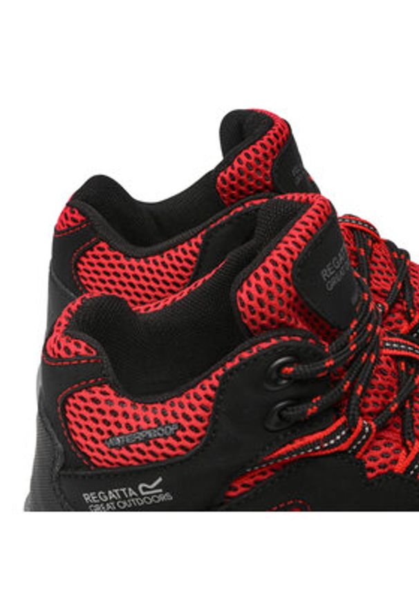 Regatta Trekkingi Holcombe Iep Mid Jnr RKF573 Czarny. Kolor: czarny. Materiał: skóra. Sport: turystyka piesza