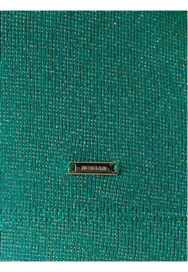 Morgan Top 251-DIDONI Zielony Slim Fit. Kolor: zielony. Materiał: wiskoza