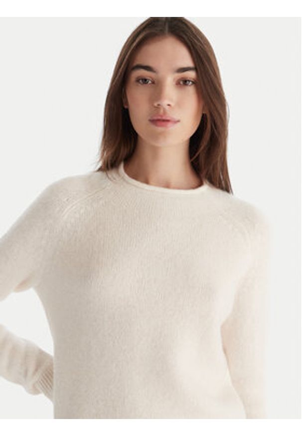 BOSS Sweter C_Fesperanasy 50548930 Beżowy Regular Fit. Kolor: beżowy. Materiał: wełna