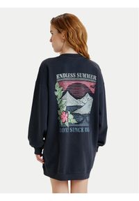 Roxy Bluza Saturday Night Vibes ERJKD03540 Czarny Oversize. Kolor: czarny. Materiał: bawełna #1