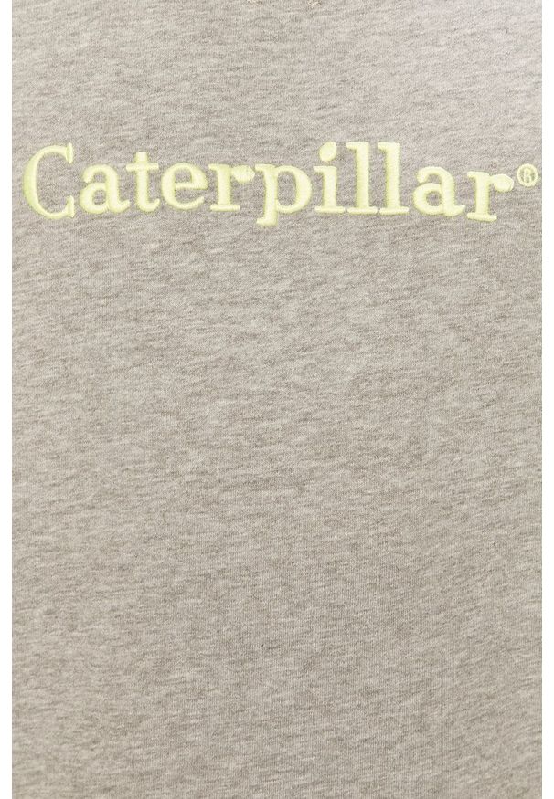 CATerpillar - Caterpillar - Bluza. Okazja: na co dzień. Kolor: szary. Długość rękawa: raglanowy rękaw. Wzór: aplikacja. Styl: casual