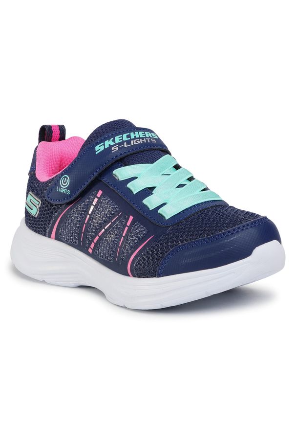 skechers - Sneakersy Skechers Shimmy Brights 302302L/NVY Navy. Kolor: niebieski. Materiał: materiał