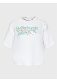 Reebok T-Shirt Quirky HD0945 Biały Relaxed Fit. Kolor: biały. Materiał: bawełna #1