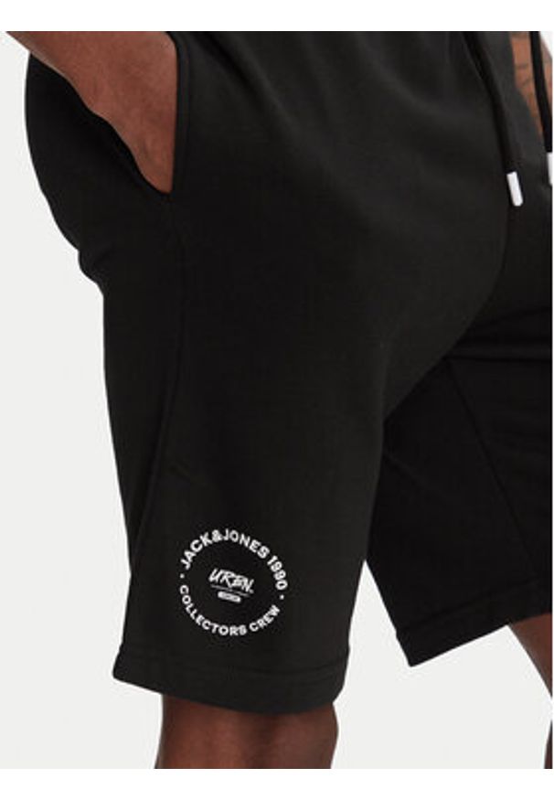 Jack & Jones - Jack&Jones Szorty sportowe Gordon 12268446 Czarny Regular Fit. Kolor: czarny. Materiał: syntetyk. Styl: sportowy