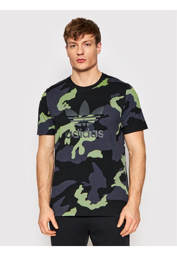 Adidas - T-Shirt adidas. Wzór: kolorowy