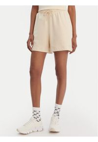 Reebok Szorty sportowe Jacqueline RK25500CCW Beżowy Regular Fit. Kolor: beżowy. Materiał: bawełna #1