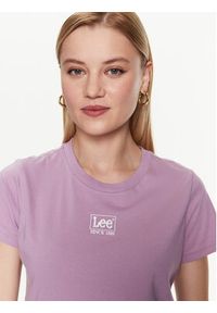 Lee T-Shirt L49EEHA39 112333683 Fioletowy Regular Fit. Kolor: fioletowy. Materiał: bawełna #4