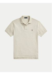 Polo Ralph Lauren Polo 710536856215 Beżowy Slim Fit. Typ kołnierza: polo. Kolor: beżowy. Materiał: bawełna #6