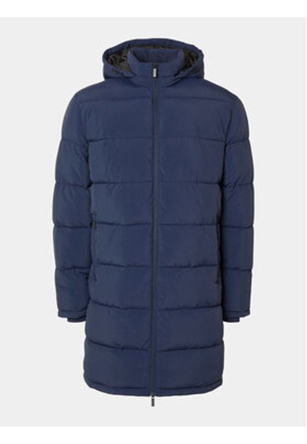 Selected Homme Kurtka zimowa 16089959 Granatowy Regular Fit. Kolor: niebieski. Materiał: syntetyk. Sezon: zima