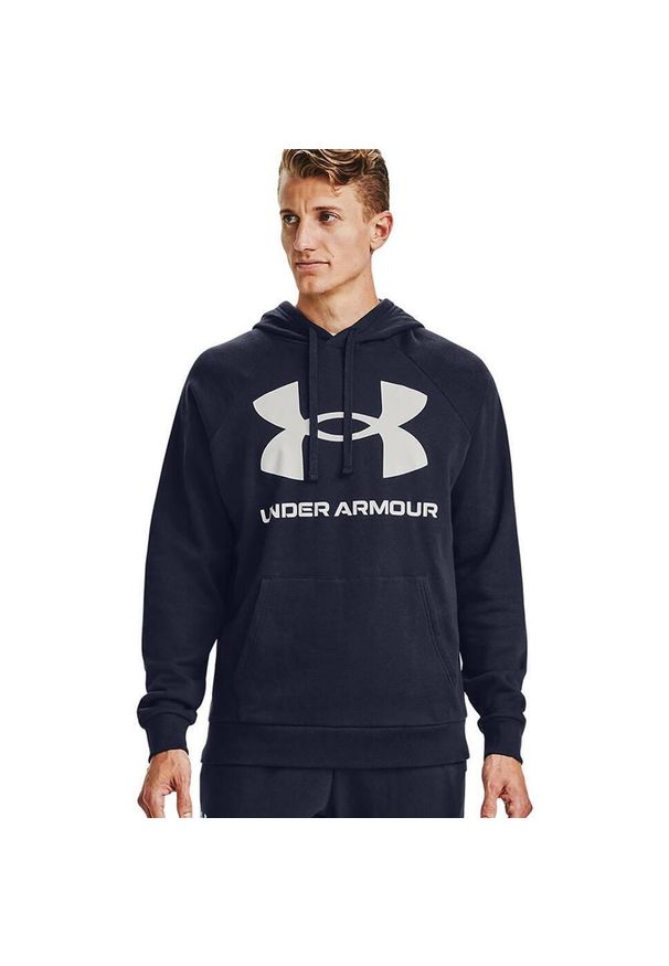 Under Armour - Męska Bluza Polarowa Rival. Kolor: niebieski. Materiał: polar