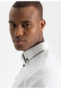 bonprix - Koszula biznesowa z czystej bawełny, długi rękaw. Okazja: na spotkanie biznesowe. Kolor: biały. Materiał: bawełna. Długość rękawa: długi rękaw. Długość: długie. Styl: biznesowy #2