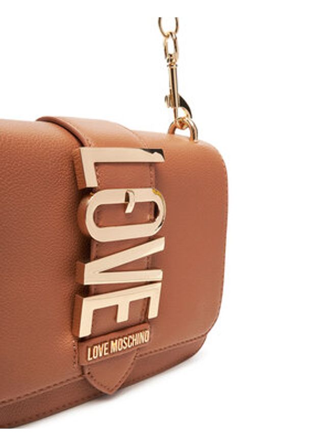 Love Moschino - LOVE MOSCHINO Torebka JC4227PP0MKC0201 Brązowy. Kolor: brązowy. Materiał: skórzane