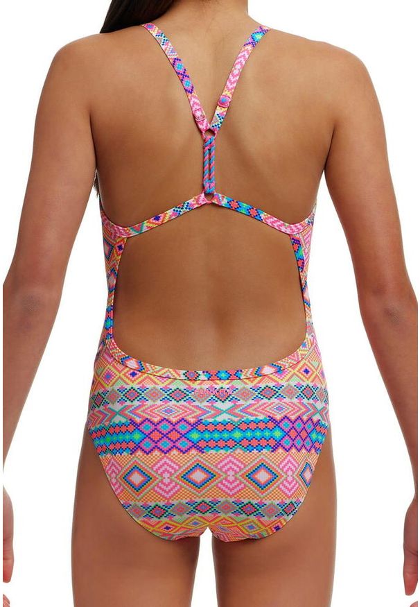 FUNKITA - Strój do pływania dziewczęcy Funkita Devil In Detail - Twisted. Kolor: różowy