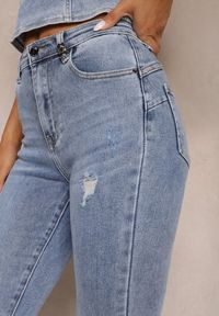 Renee - Jasnoniebieskie Jeansy Skinny z Bawełny High Waist Zunemia. Stan: podwyższony. Kolor: niebieski #3