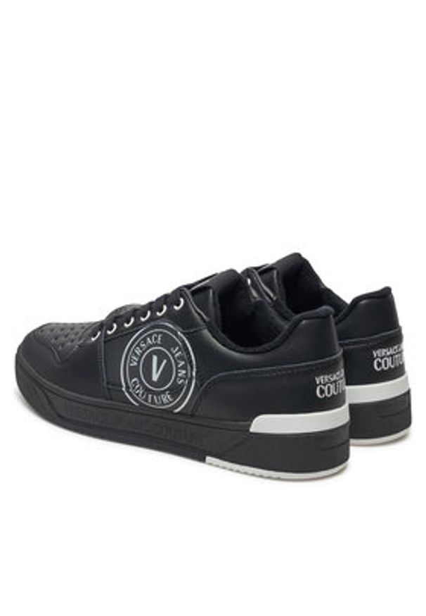 Versace Jeans Couture Sneakersy Starlight 77YA3SJ1 Czarny. Kolor: czarny. Materiał: skóra