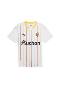 Puma - Męska koszulka RC Lens 24/25 PUMA White Pelé Yellow. Kolor: biały, żółty, wielokolorowy