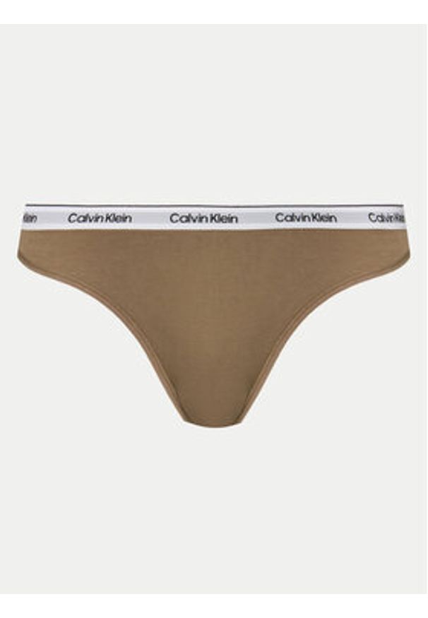 Calvin Klein Underwear Komplet stringów 000QD5209E Kolorowy. Materiał: bawełna. Wzór: kolorowy