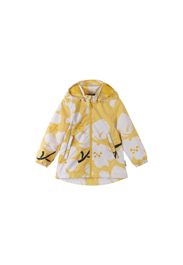 Dziewczęca kurtka wodoodporna Reima Anise. Kolor: wielokolorowy, żółty, pomarańczowy, zielony. Sport: turystyka piesza