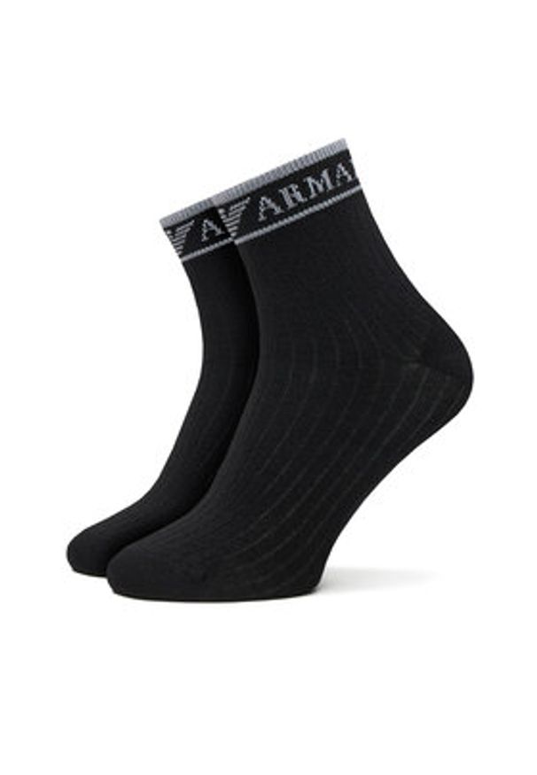 Emporio Armani Skarpety krótkie EW000578 AF20514 MC005 Czarny. Kolor: czarny. Materiał: bawełna